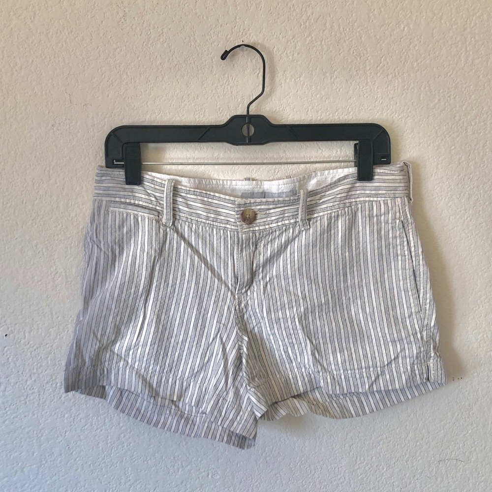 Old Navy Blue & White Striped Shorts